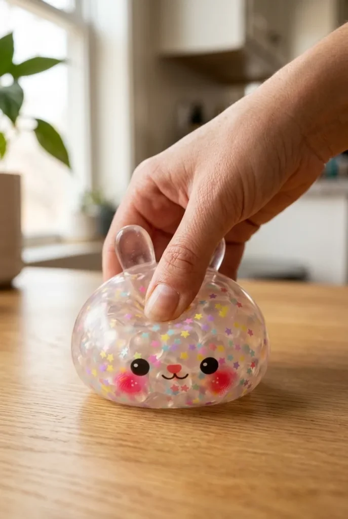 Dumpling Squishy Hase Bubble beim Drücken