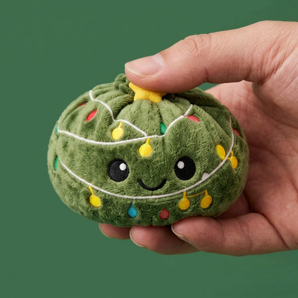 Christmas Tree Dumpling Squishy Glitzer beim Drücken, weiches Material