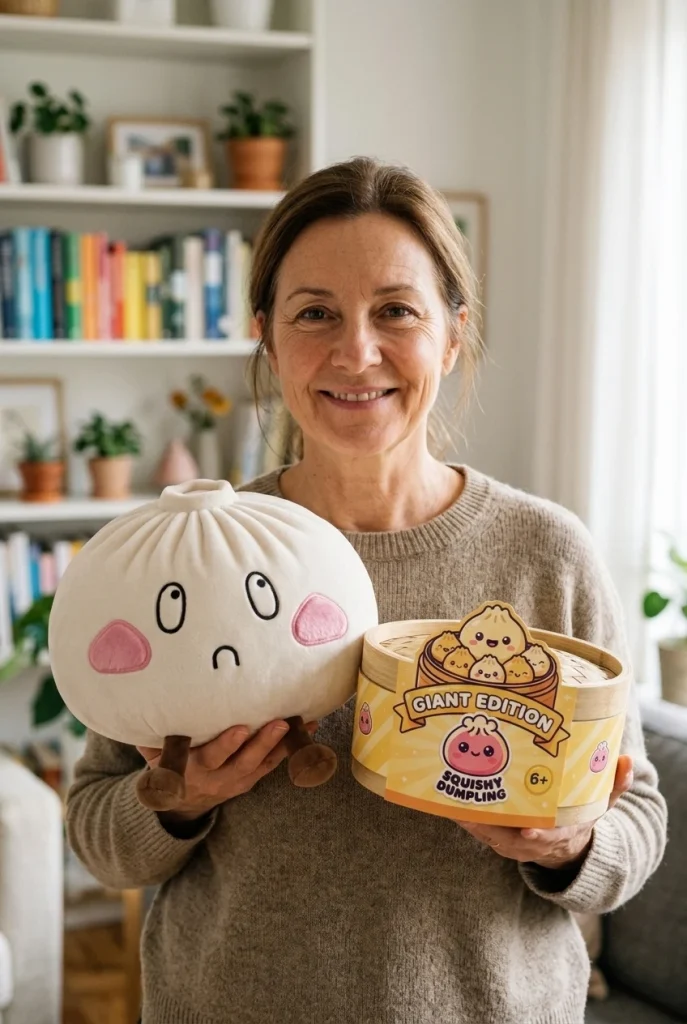 Squishy Dumpling XXL Traurig mit seiner Box