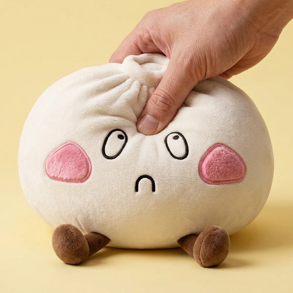 Squishy Dumpling XXL Traurig — slow-rise Effekt, der Schaum federt langsam zurück