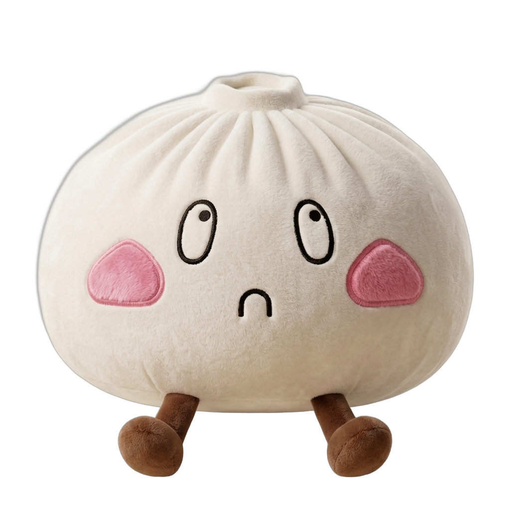 Squishy Dumpling XXL Traurig beim Drücken, weiches Material