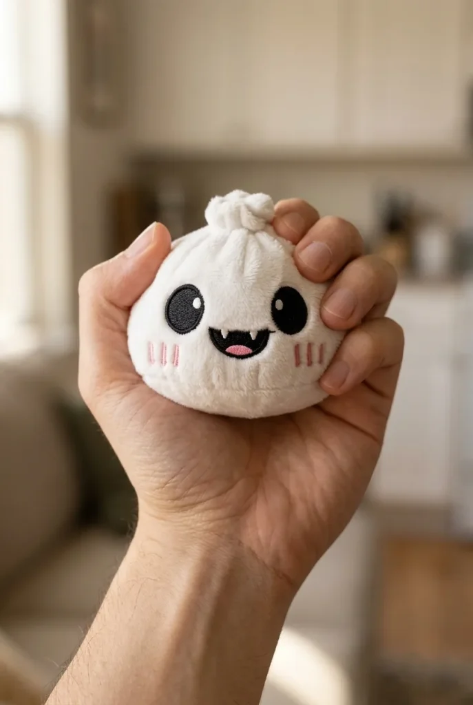 Dumpling Squishy Geist Halloween Mondschein beim Drücken