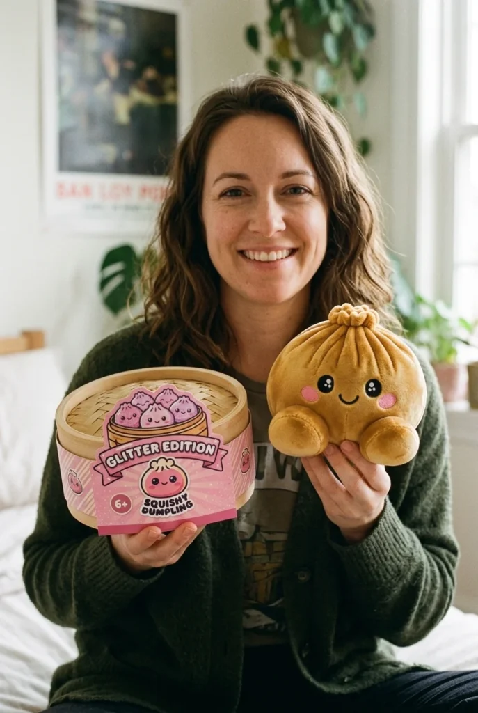 Squishy Dumpling Gold Royal mit seiner Box