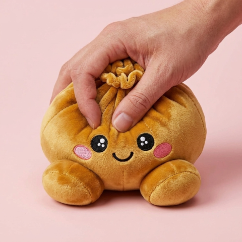 Squishy Dumpling Gold Royal — slow-rise Effekt, der Schaum federt langsam zurück