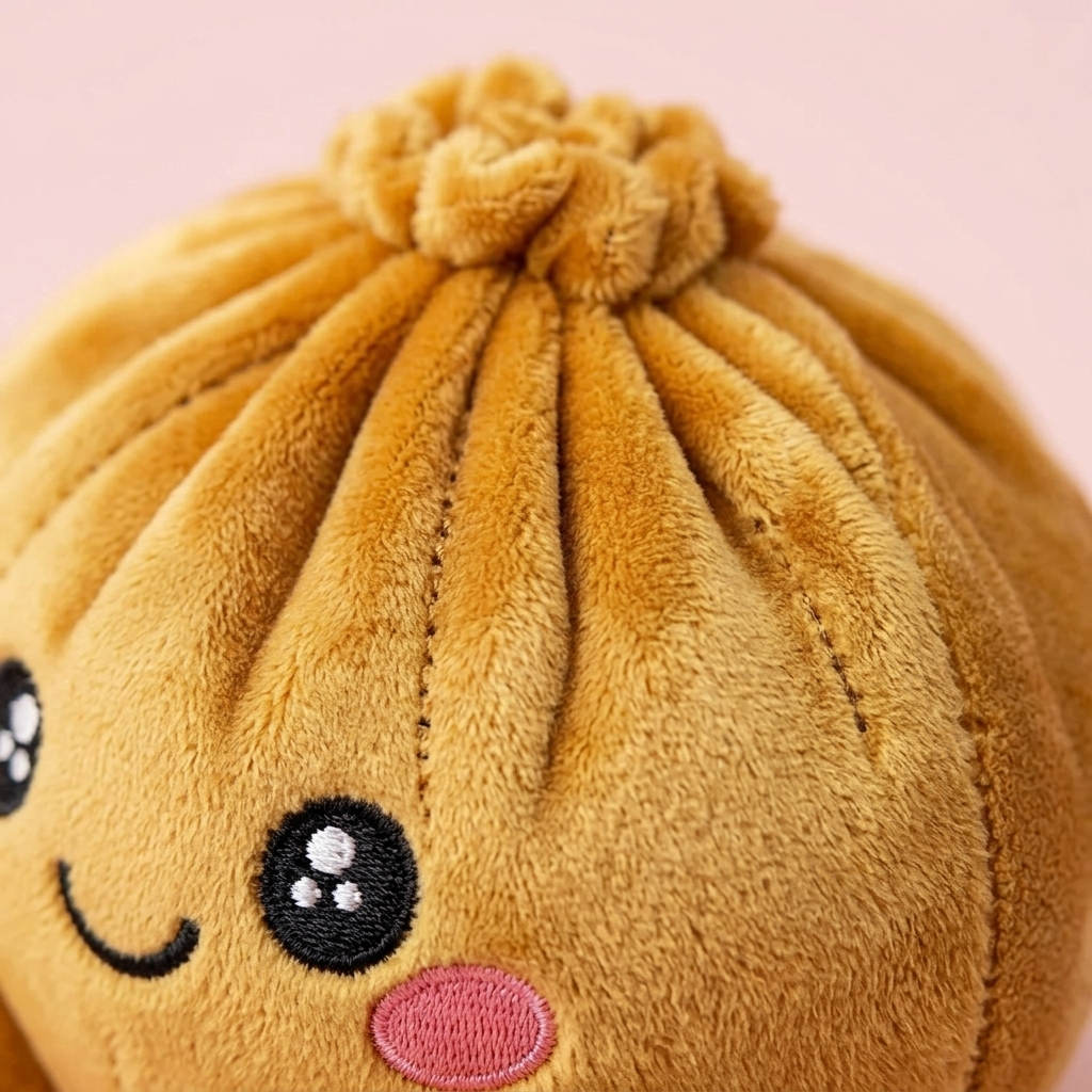 Squishy Dumpling Gold Royal — Makro-Nahaufnahme der Textur