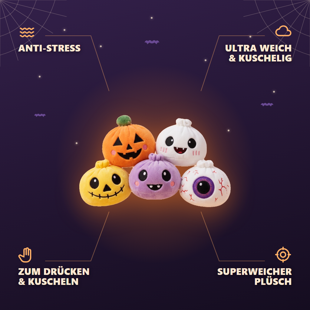 Dumpling Squishy Halloween Schaurig 5er-Set — seine Vorteile