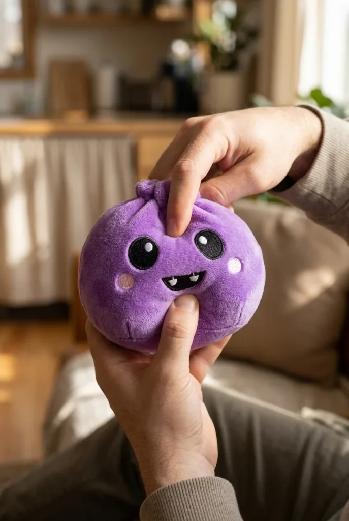 Dumpling Squishy Halloween Schaurig 5er-Set beim Drücken