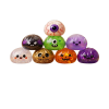 Squishy Dumpling Halloween XXL 8er-Set beim Drücken, weiches Material