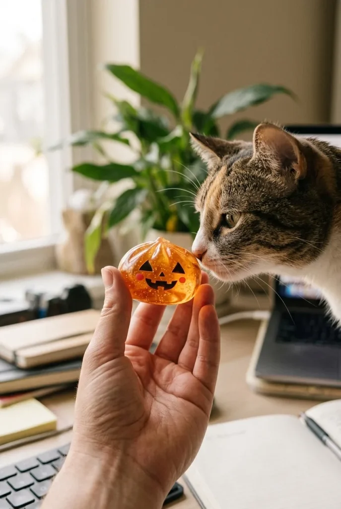 Squishy Dumpling Halloween XXL 8er-Set mit einem Kuscheltier