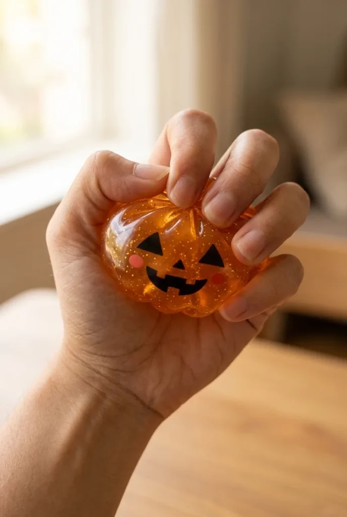 Squishy Dumpling Halloween XXL 8er-Set beim Drücken