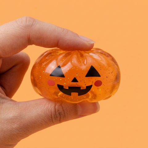 Squishy Dumpling Halloween XXL 8er-Set beim Drücken, weiches Material