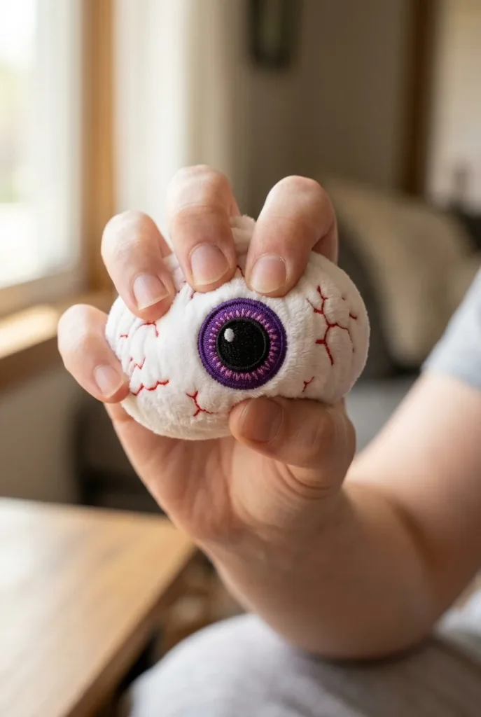 Squishy Dumpling Halloween Auge Plüsch beim Drücken