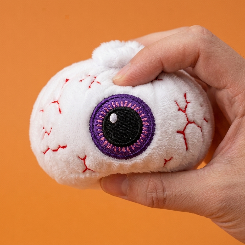 Squishy Dumpling Halloween Auge Plüsch — slow-rise Effekt, der Schaum federt langsam zurück