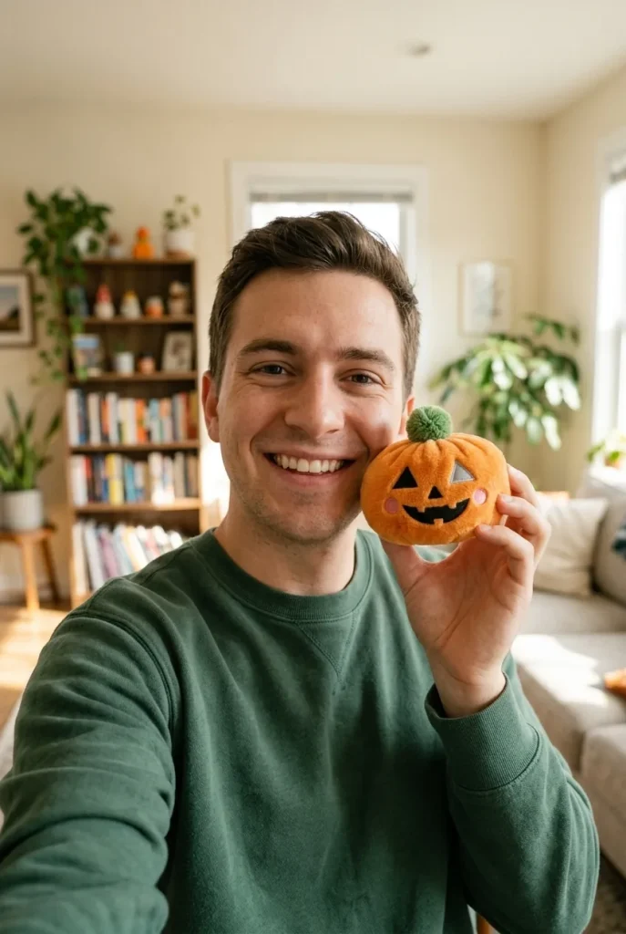 Squishy Dumpling Kürbis Halloween im Alltag