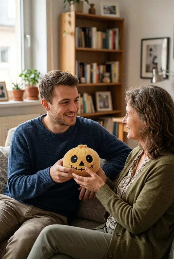 Skeleton Dumpling Squishy Halloween Grinsend als Geschenkidee