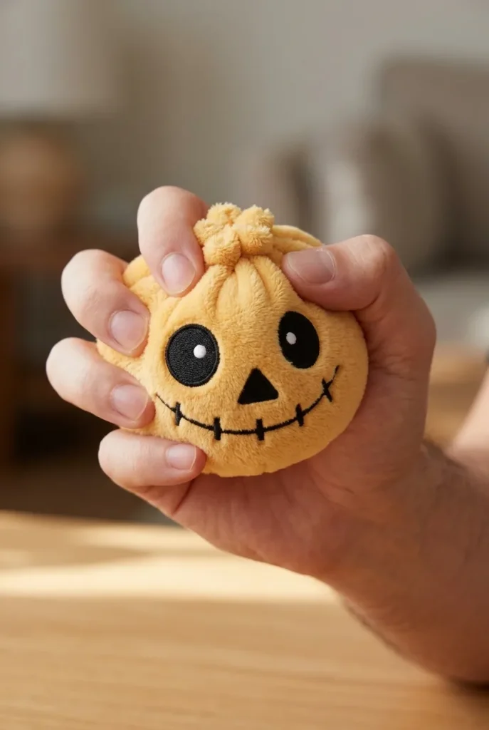 Skeleton Dumpling Squishy Halloween Grinsend beim Drücken