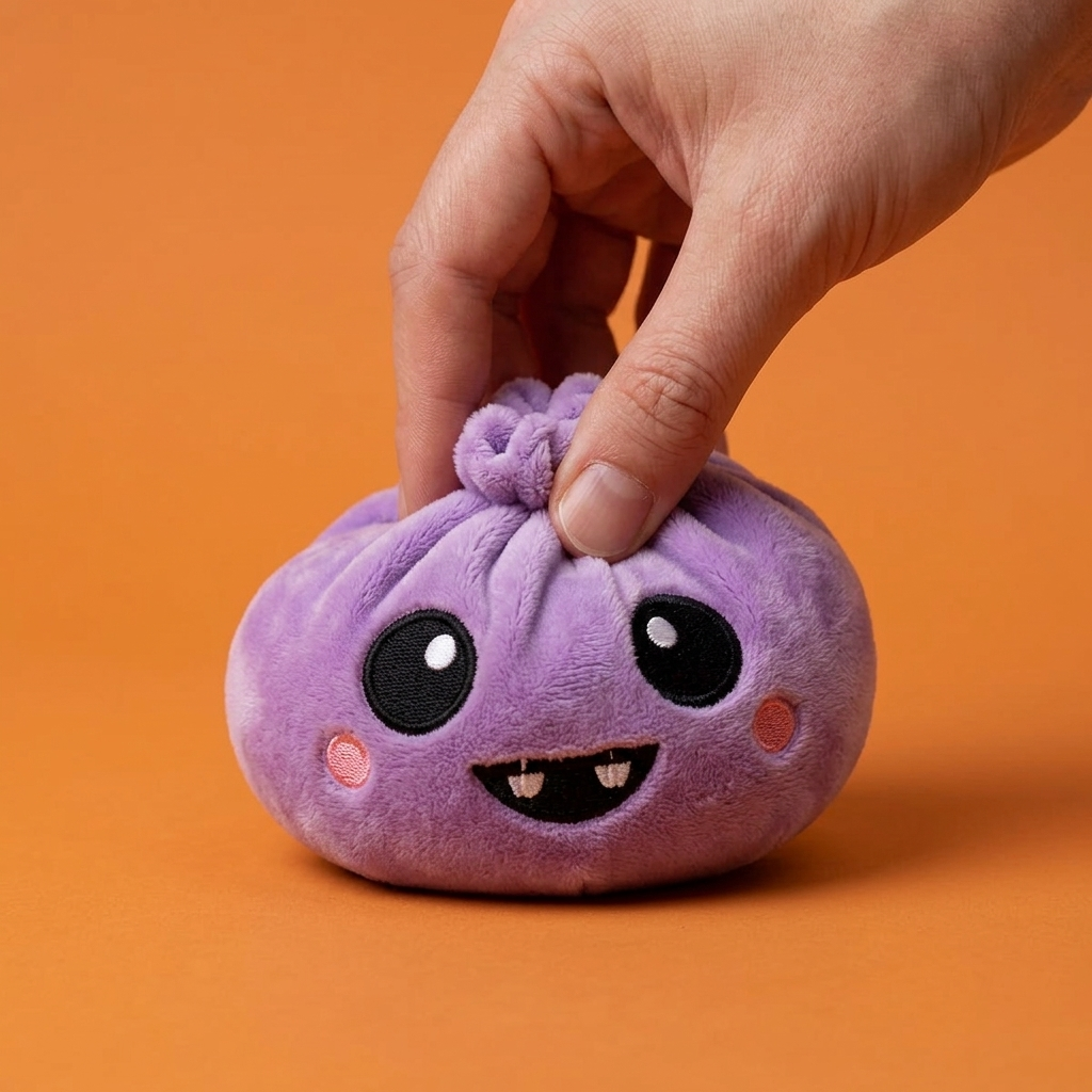 Squishy Dumpling Vampire Halloween Samt-Plüsch beim Drücken, weiches Material