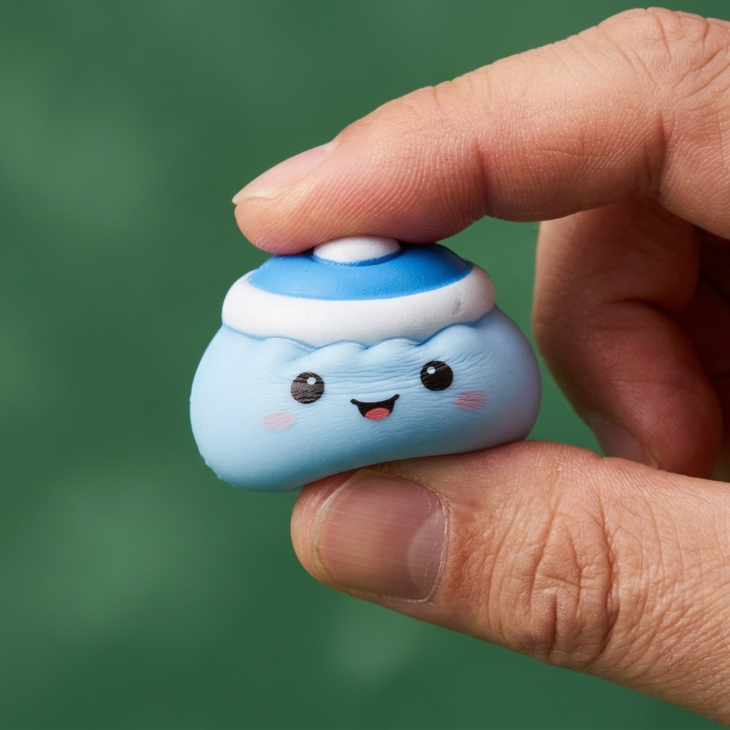 Dumpling Squishy Mochi Adventskalender Lebkuchen 24 Teile — slow-rise Effekt, der Schaum federt langsam zurück