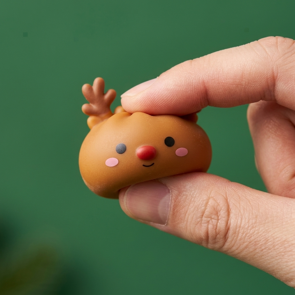 Dumpling Squishy Mochi Adventskalender Lebkuchen 24 Teile beim Drücken, weiches Material
