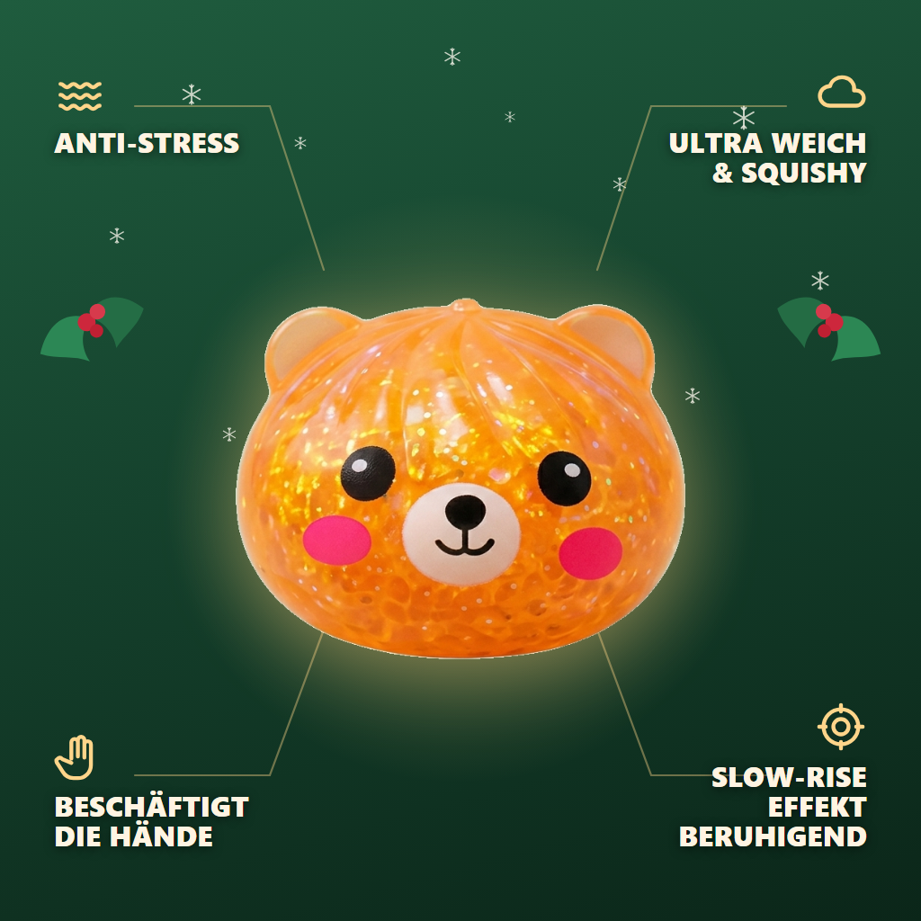 Dumpling Squishy Bär Mystery Glitter — seine Vorteile