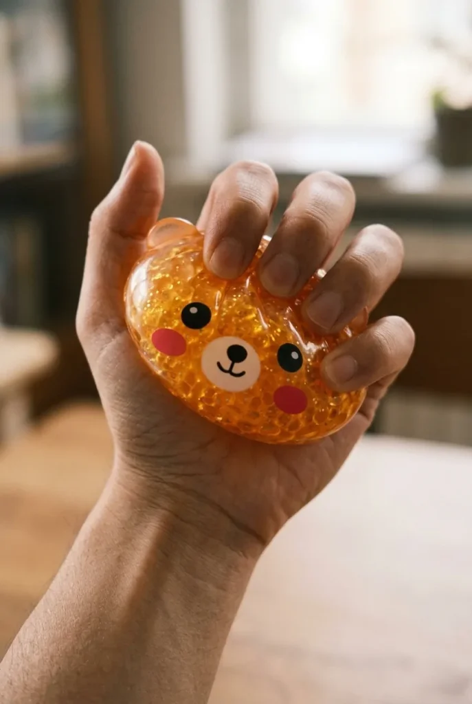 Dumpling Squishy Bär Mystery Glitter beim Drücken