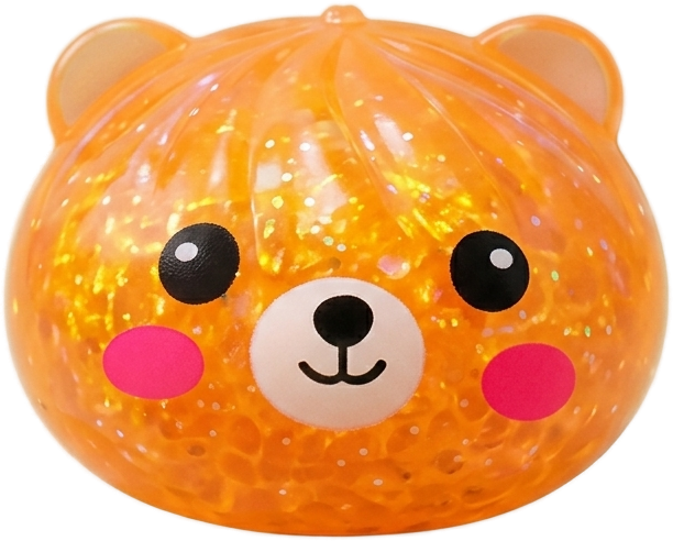 Dumpling Squishy Bär Mystery Glitter beim Drücken, weiches Material