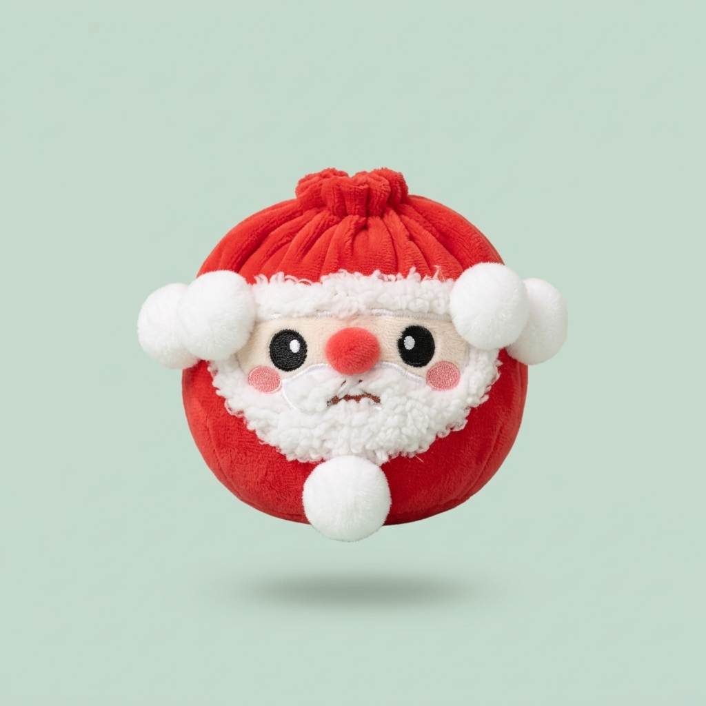 Squishy Dumpling Mystery Christmas Plüschfigur beim Drücken, weiches Material