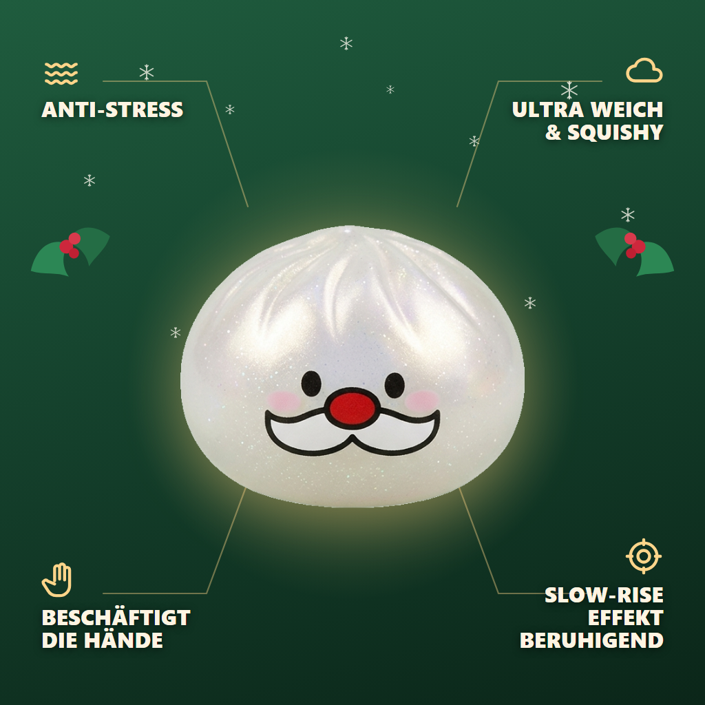 Squishy Dumpling Weihnachtsmann-Bart Mystery — seine Vorteile