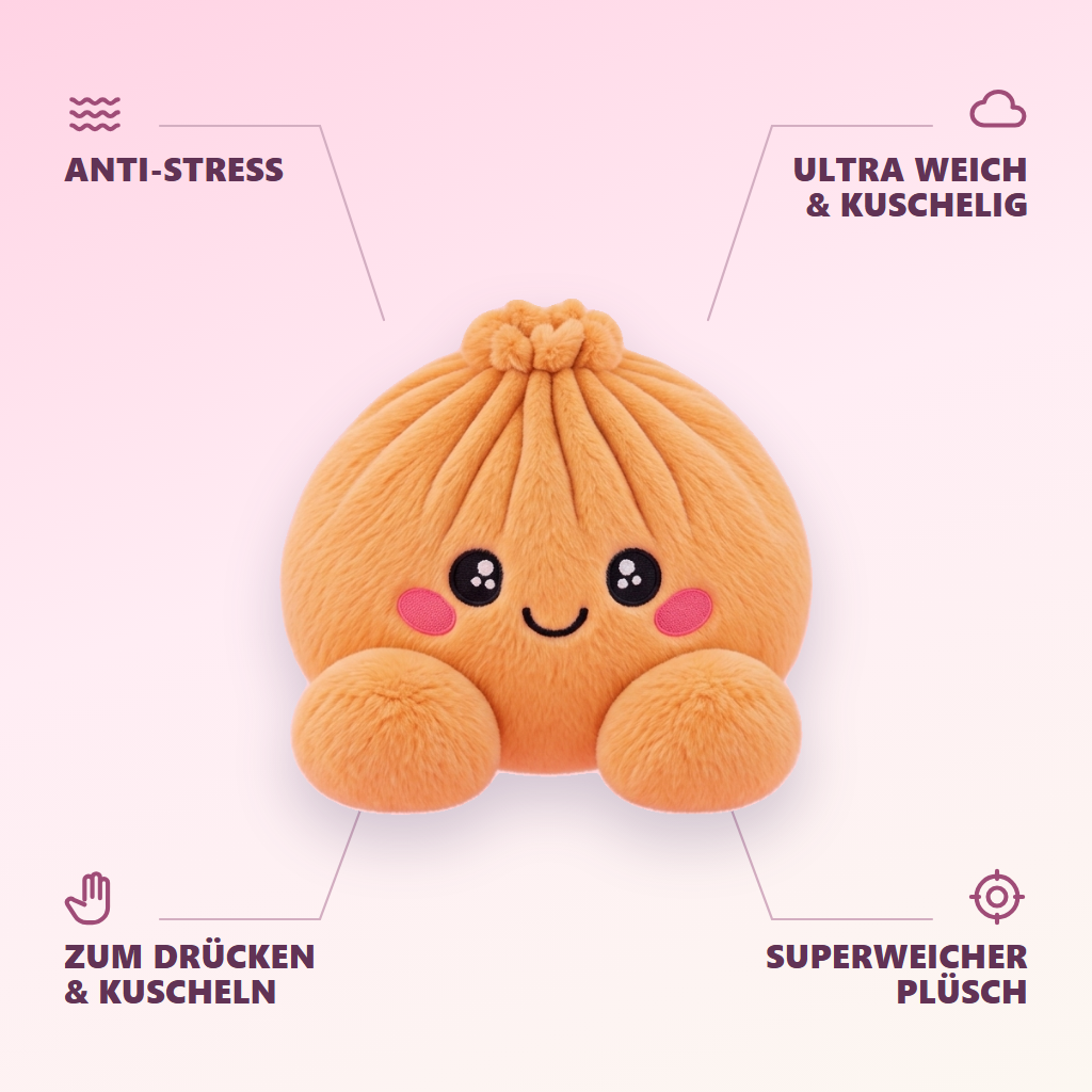 Squishy Dumpling Orange Plüschtier — seine Vorteile