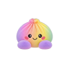 Squishy Dumpling Regenbogen Pastell beim Drücken, weiches Material