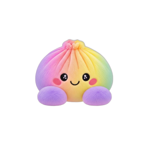 Squishy Dumpling Regenbogen Pastell beim Drücken, weiches Material