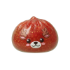 Dumpling Squishy Rentier Rot Glitter beim Drücken, weiches Material