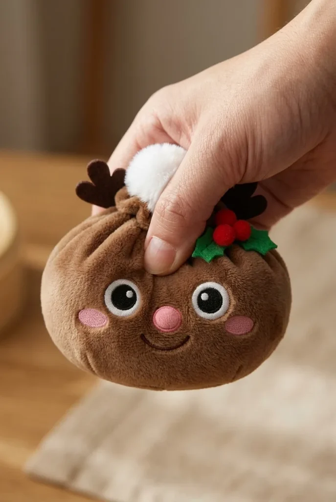 Dumpling Squishy Rentier Weihnachten beim Drücken
