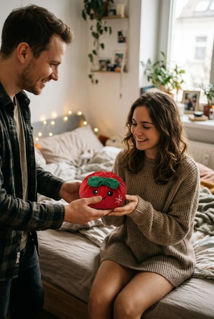 Squishy Dumpling Ribbon Bow Weihnachten Rot als Geschenkidee