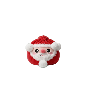 Squishy Dumpling Weihnachtsmann Plüsch beim Drücken, weiches Material