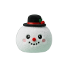 Snowman Dumpling Squishy Zylinderhut beim Drücken, weiches Material