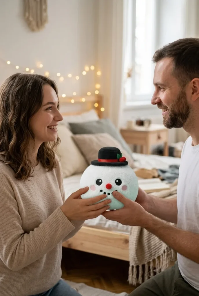 Snowman Dumpling Squishy Zylinderhut als Geschenkidee