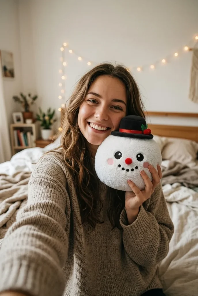 Snowman Dumpling Squishy Zylinderhut im Alltag