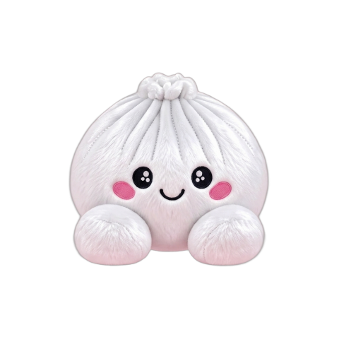 Marshmallow Dumpling Squishy Plush Weiß beim Drücken, weiches Material