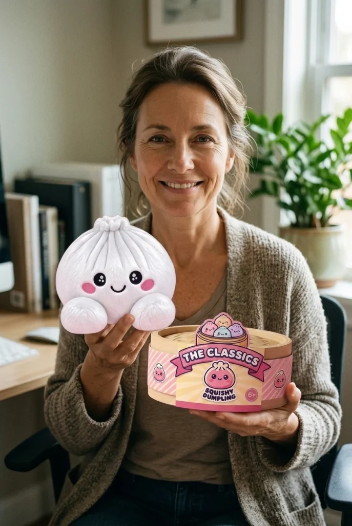 Marshmallow Dumpling Squishy Plush Weiß mit seiner Box