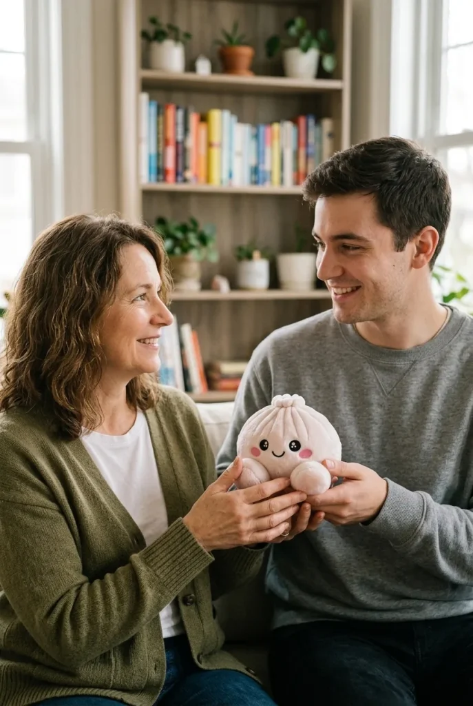 Marshmallow Dumpling Squishy Plush Weiß als Geschenkidee
