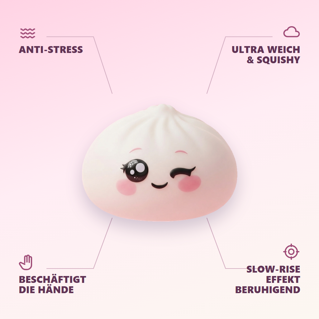 Squishy Dumpling Weiß Zwinkern — seine Vorteile